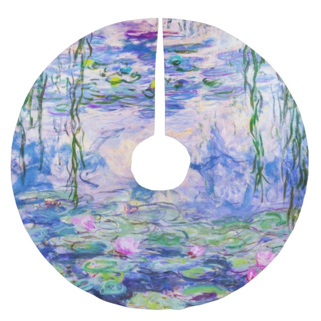 Claude Monet - Vatten Lilies / Nympheas 1919 Julgransmatta Borstad Polyester (Framsidan)