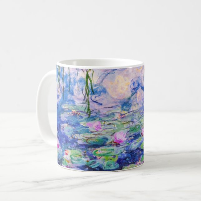 Claude Monet - Vatten Lilies / Nympheas 1919 Kaffemugg (Framsida vänster)