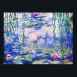Claude Monet - Vatten Lilies / Nympheas 1919 Poster<br><div class="desc">Vatten Lilies / Nympheas (W.1852) - Claude Monet,  Oil on Canvas,  1916-1919</div>