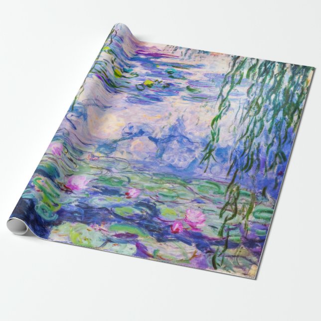 Claude Monet - Vatten Lilies / Nympheas 1919 Presentpapper (Utrullad)
