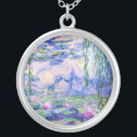 Claude Monet - Vatten Lilies / Nympheas 1919 Silverpläterat Halsband<br><div class="desc">Vatten Lilies / Nympheas (W.1852) - Claude Monet,  Oil on Canvas,  1916-1919</div>