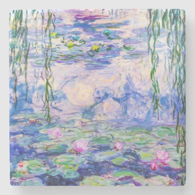 Claude Monet - Vatten Lilies / Nympheas 1919 Stenunderlägg (Framsidan)