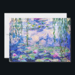 Claude Monet - Vatten Lilies / Nympheas 1919 Tack Kort<br><div class="desc">Vatten Lilies / Nympheas (W.1852) - Claude Monet,  Oil on Canvas,  1916-1919</div>
