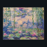 Claude Monet - Vatten Lilies / Nympheas 1919 Trätavla<br><div class="desc">Vatten Lilies / Nympheas (W.1852) - Claude Monet,  Oil on Canvas,  1916-1919</div>