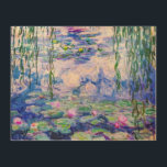 Claude Monet - Vatten Lilies / Nympheas 1919 Trätavla<br><div class="desc">Vatten Lilies / Nympheas (W.1852) - Claude Monet,  Oil on Canvas,  1916-1919</div>