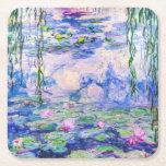 Claude Monet - Vatten Lilies / Nympheas 1919 Underlägg Papper Kvadrat<br><div class="desc">Vatten Lilies / Nympheas (W.1852) - Claude Monet,  Oil on Canvas,  1916-1919</div>