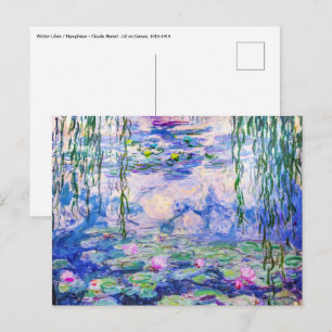 Claude Monet - Vatten Lilies / Nympheas 1919 Vykort