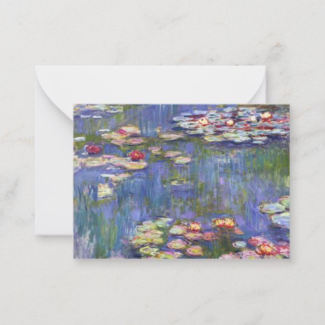 Claude Monet - Vatten Lilies / Nympheas Anteckningskort (Framsida)