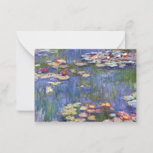 Claude Monet - Vatten Lilies / Nympheas Anteckningskort
