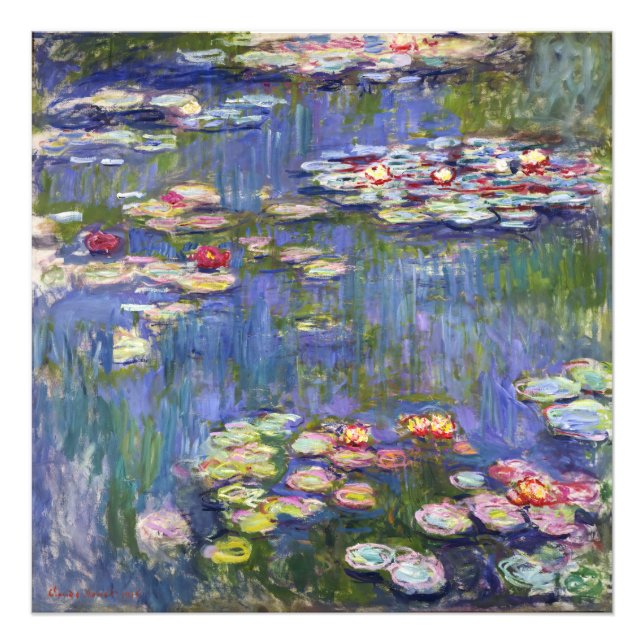 Claude Monet - Vatten Lilies / Nympheas Fototryck (Framsidan)