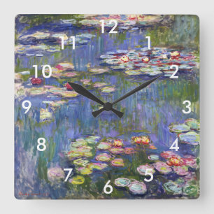 Claude Monet - Vatten Lilies / Nympheas Fyrkantig Klocka