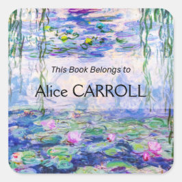 Claude Monet - Vatten Lilies / Nympheas Fyrkantigt Klistermärke