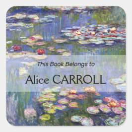 Claude Monet - Vatten Lilies / Nympheas Fyrkantigt Klistermärke