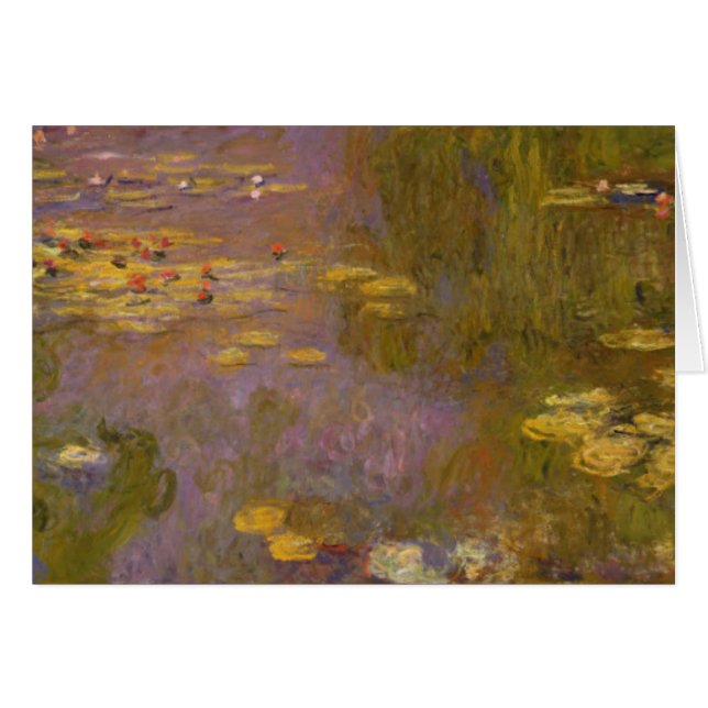 Claude Monet | Vatten Lilies Nympheas Hälsningskort (Framsidan Horizontal)