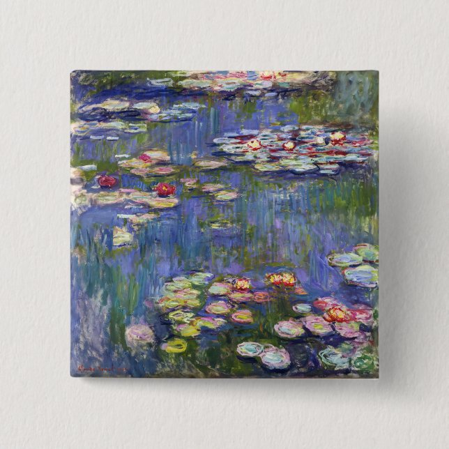 Claude Monet - Vatten Lilies / Nympheas Knapp (Framsida)