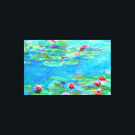 Claude Monet Vatten Lilies / Nymphéas Oljemålning Canvastryck<br><div class="desc">Monet Vatten Lilies, 1914-1917 . Vatten Lilies (Nymphéas i Fransk) är en serie på cirka 250 oljemålningar av Fransk Impressionist Claude Monet. Många av verken var målade medan Monet led av katarakter. I målningarna skildras Monets blomsterträdgård i sitt hem i Giverny, och var den huvudsakliga inriktningen för hans konstnärliga produktion...</div>