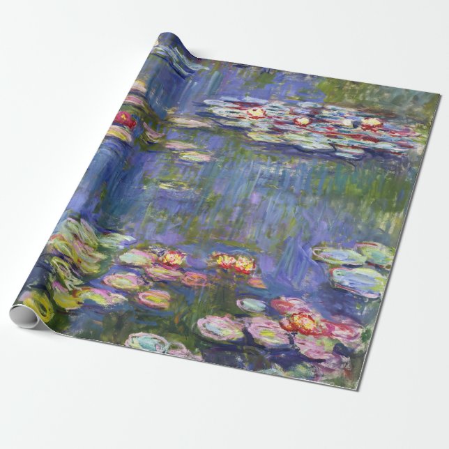 Claude Monet - Vatten Lilies / Nympheas Presentpapper (Utrullad)