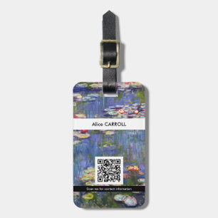Claude Monet - Vatten Lilies / Nympheas - QR-kod Bagagebricka