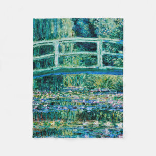 Claude Monet - Vatten Lilies och japanska bron Fleecefilt