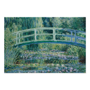 Claude Monet - Vatten Lilies och japanska bron Fototryck