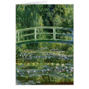 Claude Monet Vatten Lilies och japanska bron Hälsningskort