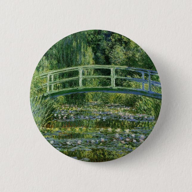Claude Monet Vatten Lilies och japanska bron Knapp (Framsida)