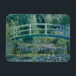 Claude Monet - Vatten Lilies och japanska bron Magnet<br><div class="desc">Vatten Lilies och japansk Bridge av Claude Monet, 1899. Claude Monet var en av grundarna av Franskens intsionistiska målning och den mest konsekventa och skickliga utövaren av rörelsens filosofi att uttrycka sina uppfattningar före naturen, särskilt när det gäller landskapsmålning i luft. Uttrycket "Impressionism" härrör från titeln på hans målning Impression,...</div>