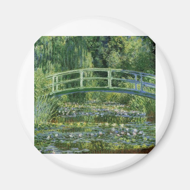 Claude Monet Vatten Lilies och japanska bron Magnet (Framsidan)