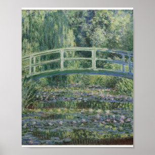 Claude Monet - Vatten Lilies och japanska bron Poster
