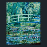 Claude Monet - Vatten Lilies och japanska bron Poster<br><div class="desc">Claude Monet - Vatten Lilies och japanska bron (1899)</div>