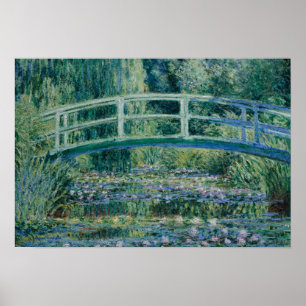 Claude Monet - Vatten Lilies och japanska bron Poster