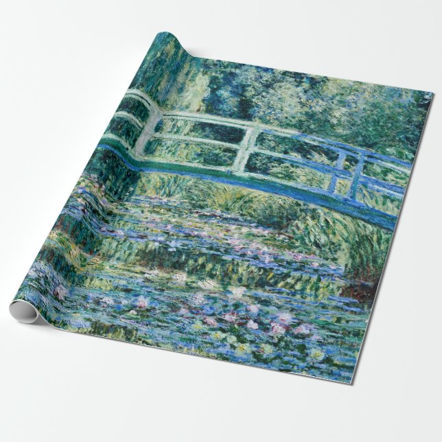 Claude Monet - Vatten Lilies och japanska bron Presentpapper (Utrullad)