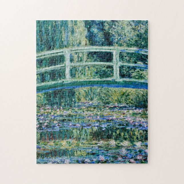 Claude Monet - Vatten Lilies och japanska bron Pussel (Vertikal)