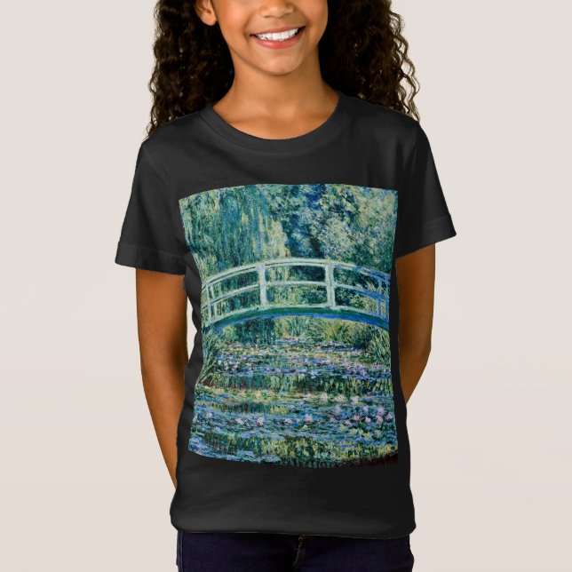 Claude Monet - Vatten Lilies och japanska bron T Shirt (Framsida)