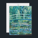 Claude Monet - Vatten Lilies och japanska bron Tack Kort<br><div class="desc">Claude Monet - Vatten Lilies och japanska bron (1899)</div>