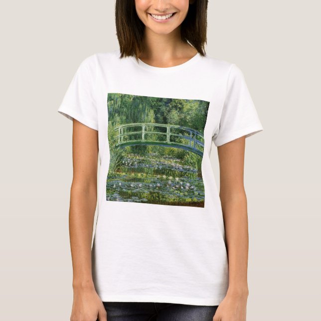 Claude Monet Vatten Lilies och japanska bron Tee (Framsida)