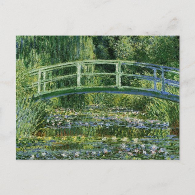 Claude Monet Vatten Lilies och japanska bron Vykort (Framsida)