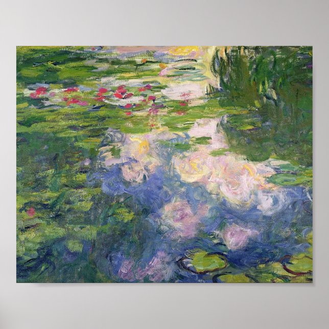 Claude Monet Vatten Lilies Painting Poster (Framsidan)