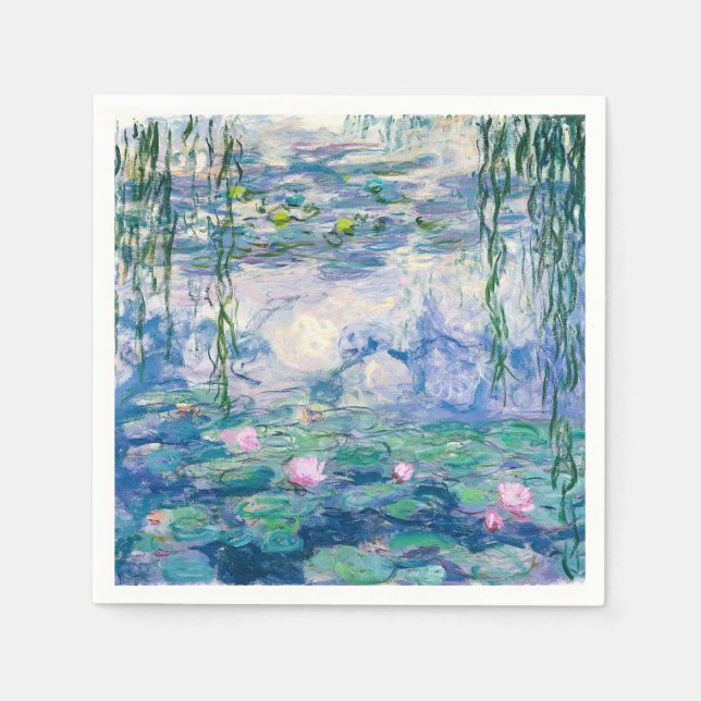 CLAUDE MONET - Vatten lilies Pappersservett (Framsidan)