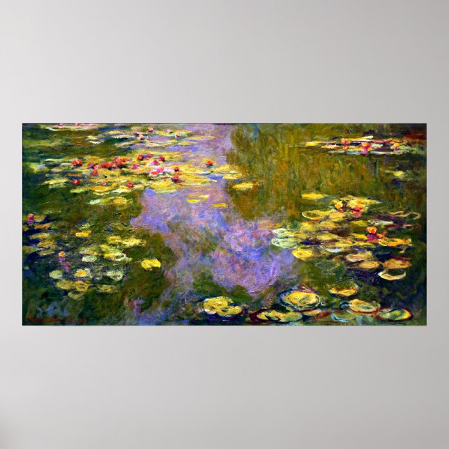 Claude Monet: Vatten Lilies Poster (Framsidan)