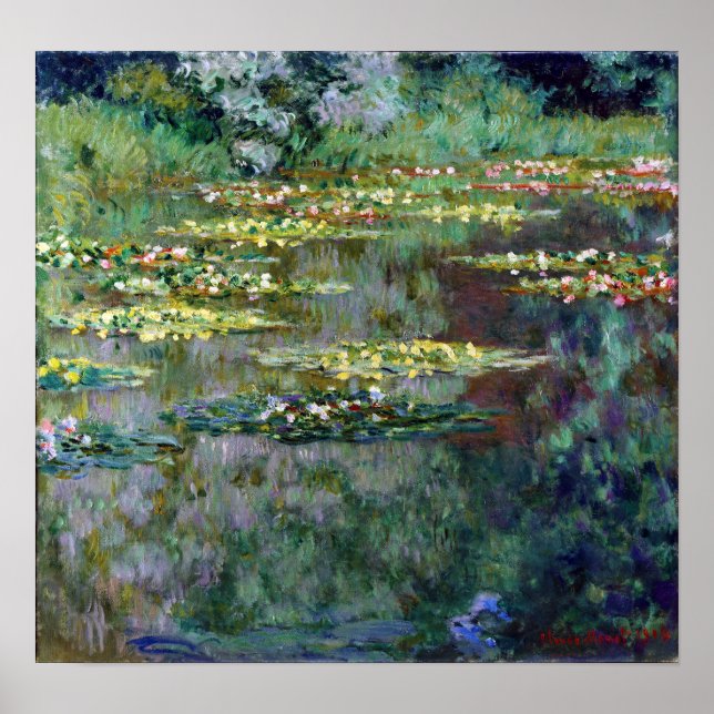 Claude Monet Vatten Lilies Poster (Framsidan)