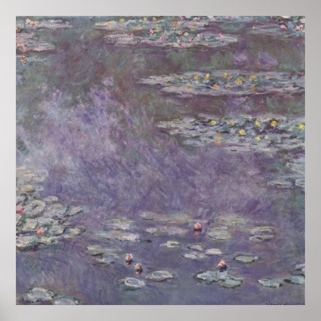 Claude Monet - Vatten Lilies Poster (Framsidan)