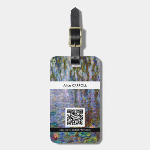 Claude Monet - Vatten Lilies - QR-kod Bagagebricka