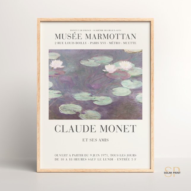 Claude Monet Vatten Lilies Rosa Art Print Poster (Skapare uppladdad)