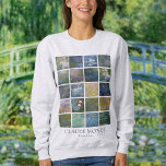 Claude Monet Vatten Lilies T Shirt<br><div class="desc">Kollage poster med Claude Monet Vatten Lilies vintage blommigt liggande målningar.</div>