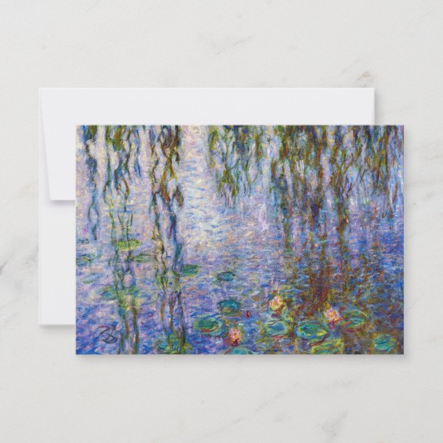 Claude Monet - Vatten Lilies Tack Kort (Framsida)