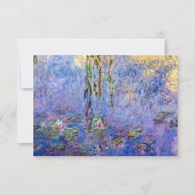 Claude Monet - Vatten Lilies Tack Kort (Framsida)