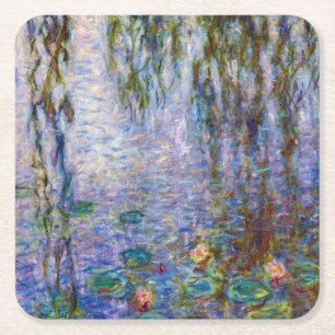 Claude Monet - Vatten Lilies Underlägg Papper Kvadrat
