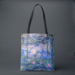 Claude Monet Vatten Lilies Vintage Blommigt HD Art Tygkasse<br><div class="desc">Claude Monet Vatten Lilies Vintage Blommigt HD Art Tote Bag.
Vatten Lilies målar av Claude Monet. Målad mellan 1916-1919.</div>