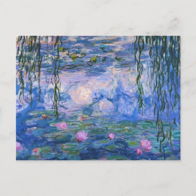 Claude Monet - Vatten Lilies Vykort (Framsida)